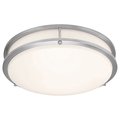 Access Lighting Solero III, LED Flush Mount, Brushed Steel Finish, Acrylic Lens 20510LEDD-BS/ACR